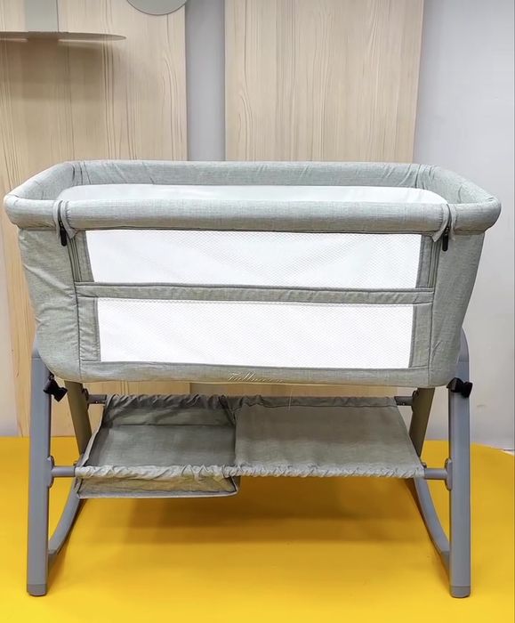 Кроватка-люлька серая