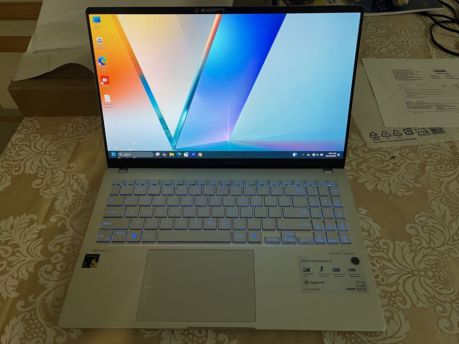 Laptop ASUS Vivobook S 15 OLED S 5507QA-MA064X, Qualcomm Snapdragon X1