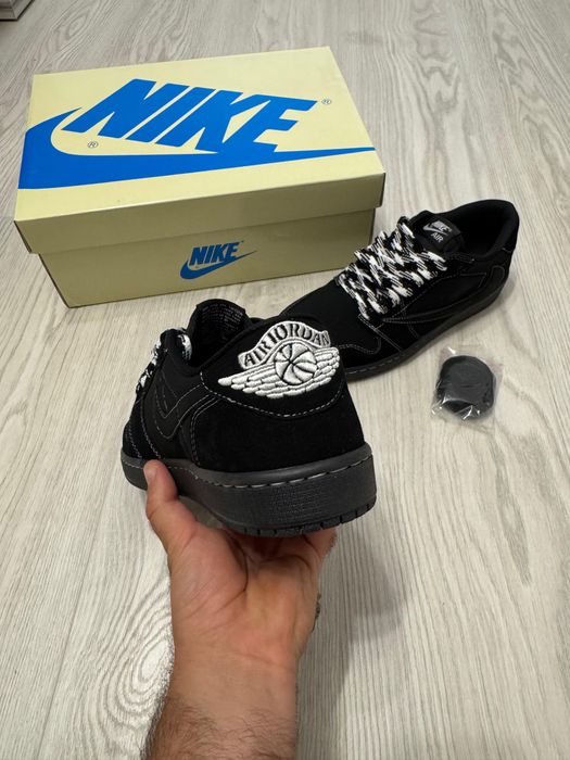 Adidasi Nike Air Jordan 1 Travis Scott Black Phantom Transport GRATUIT
