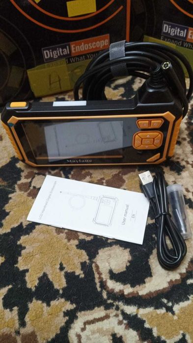 Endoscop video cu ecran LCD și slot card pentru salvare imagini