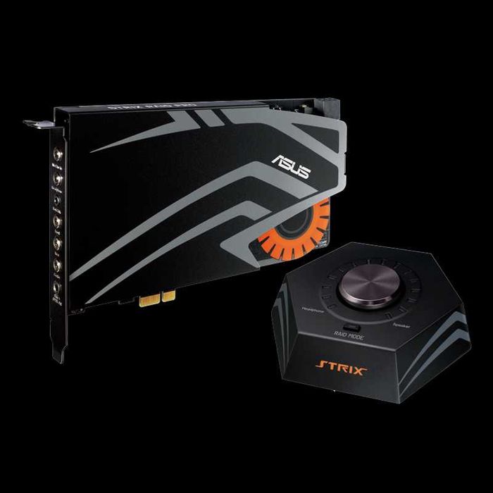 Продам звуковую карту Asus ROG Strix Raid Pro — Hi-Fi звук + пульт.
