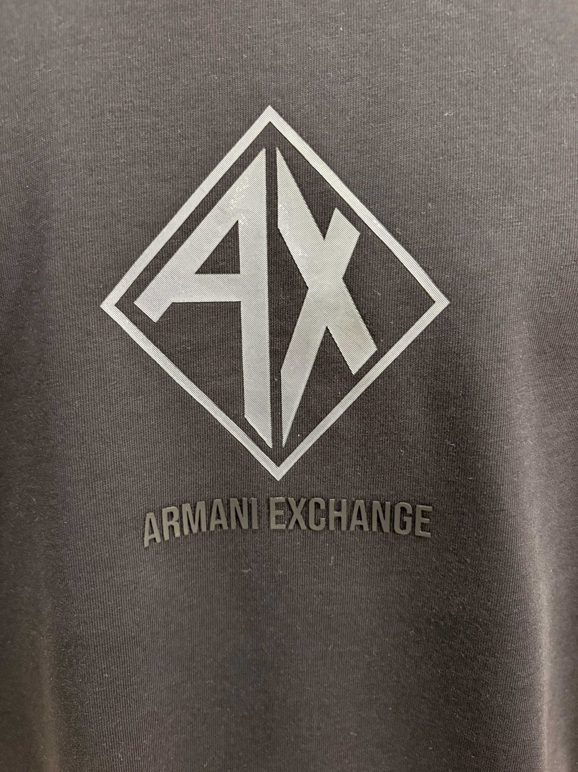 Armani Exchange, ОРИГИНАЛНА, черна тениска, размери: S, M, XL и XXL