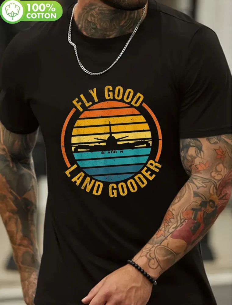 Памучна тениска Fly Good, M