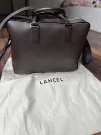 LANCEL оригинална мъжка кожена чанта