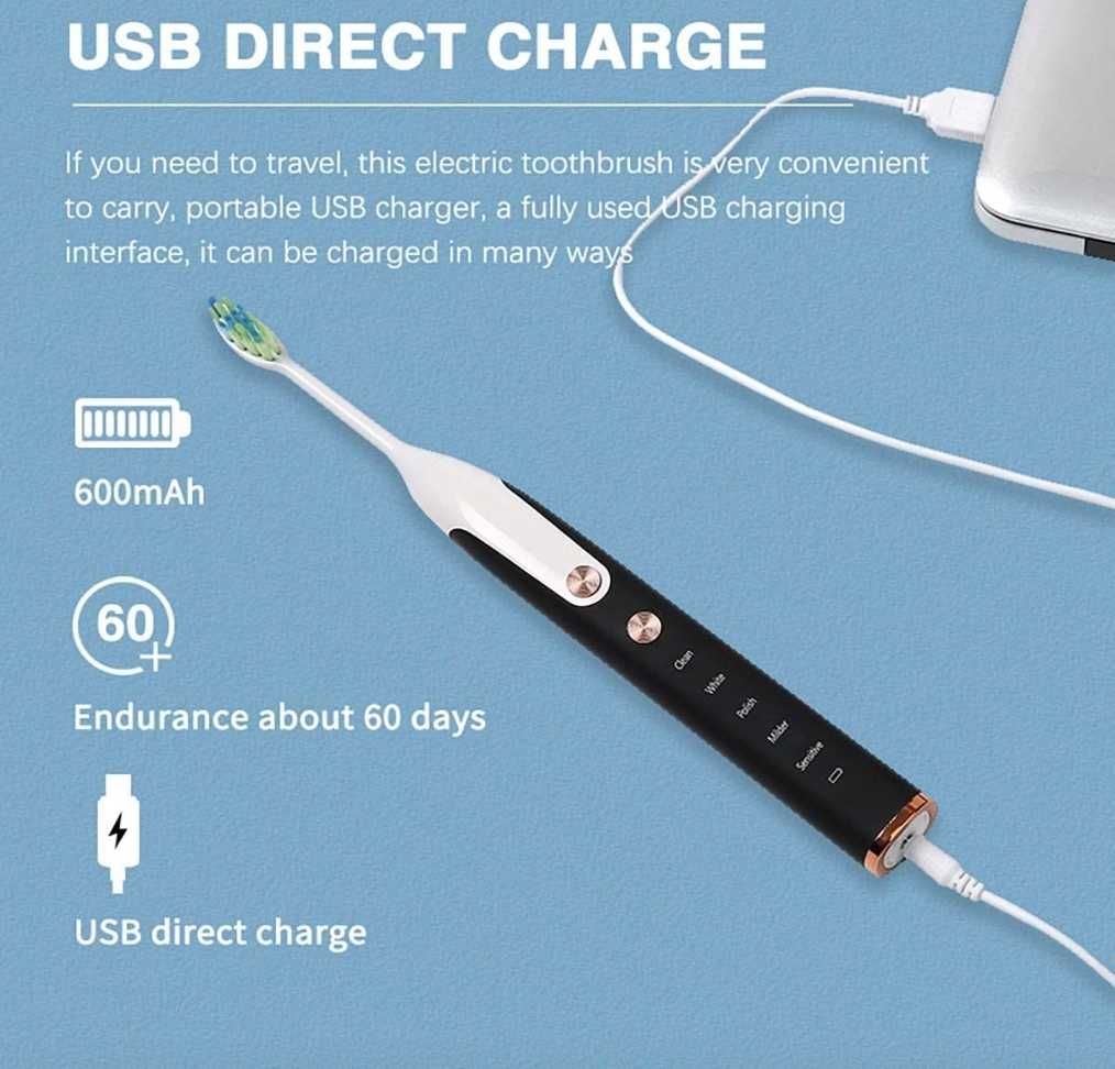 Periuta Electrica cu Rezerva de 8 capete - Sigilat/Garantie