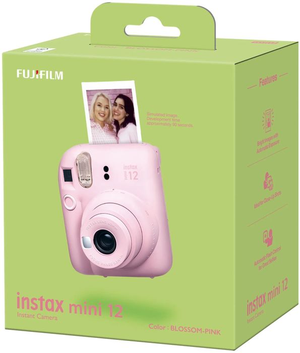 Фотоапарат за моментни снимки FUJIFILM INSTAX MINI 12 BLOSSOM PINK