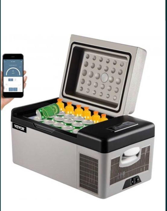 Vevor frigider auto 20 L 12V pescuit și uz casnic compresor bluetooth