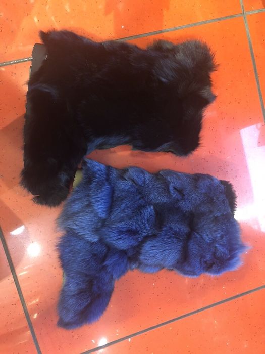 Ugg blana naturala vulpe ! Disponibil pe negru si albastru