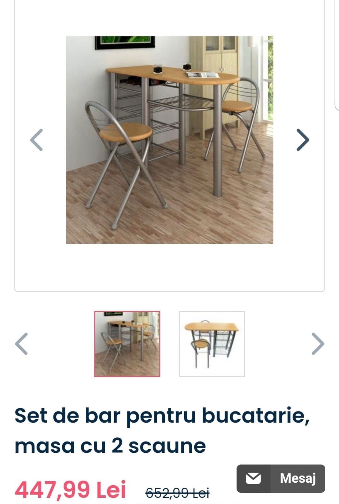 Masa cu scaune bucatarie