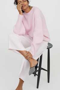 H&M миди панталон в бледо розово р-р с/м