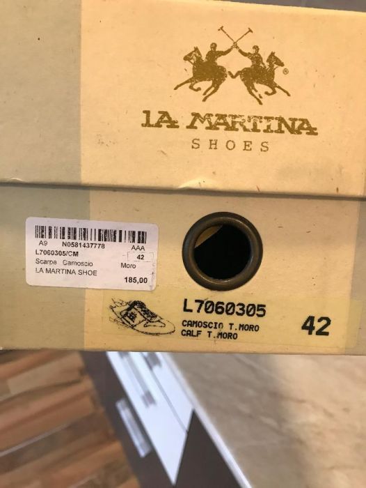 La Martina-Sneaker nr-42 ,piele 100% Camoscio