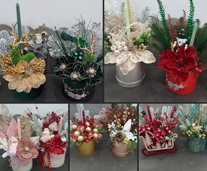 Aranjamente florale lucrate manual, decoratiuni evenimente