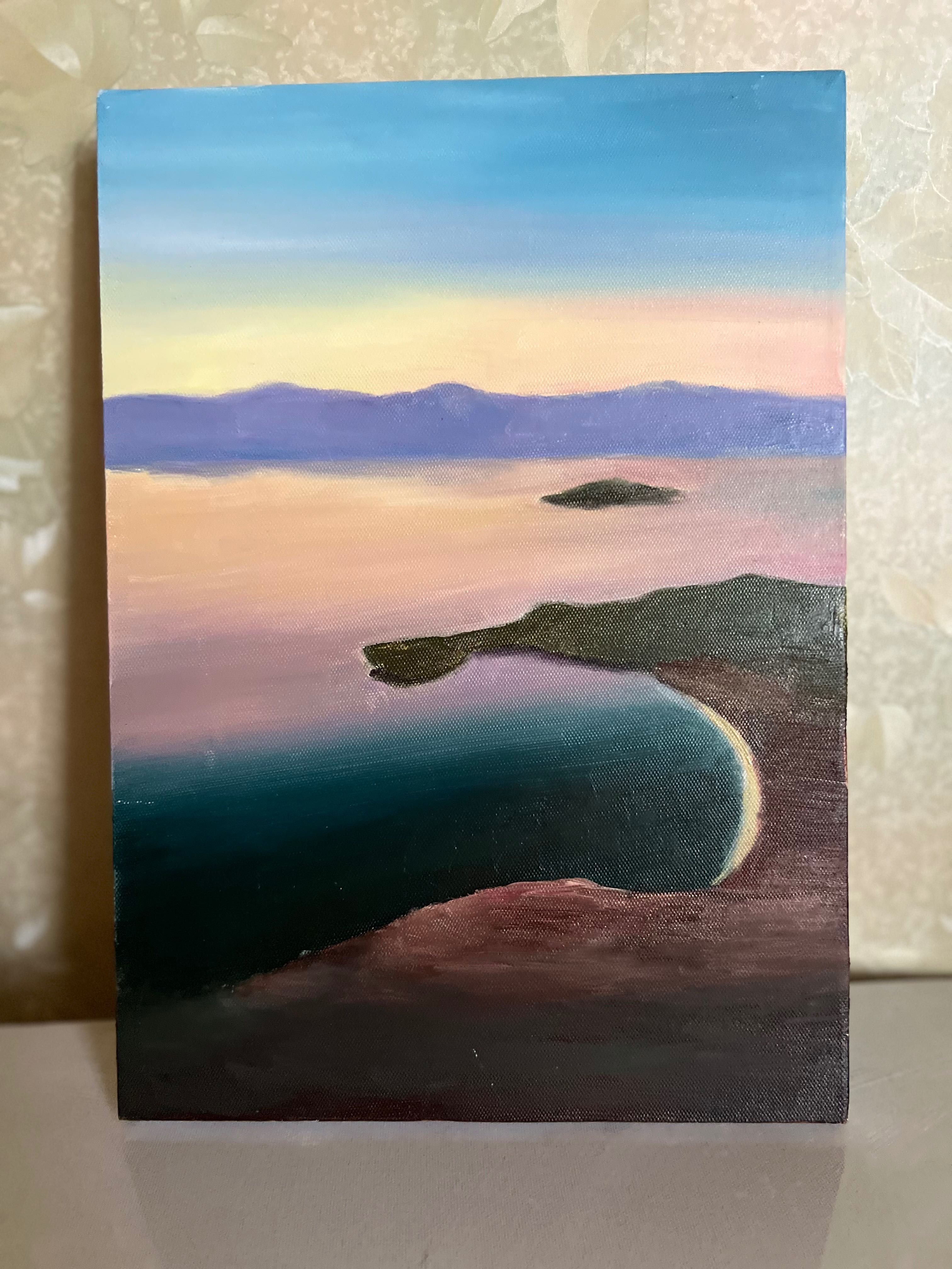 Картина «Морской пейзаж» холст, масло 35х25 см