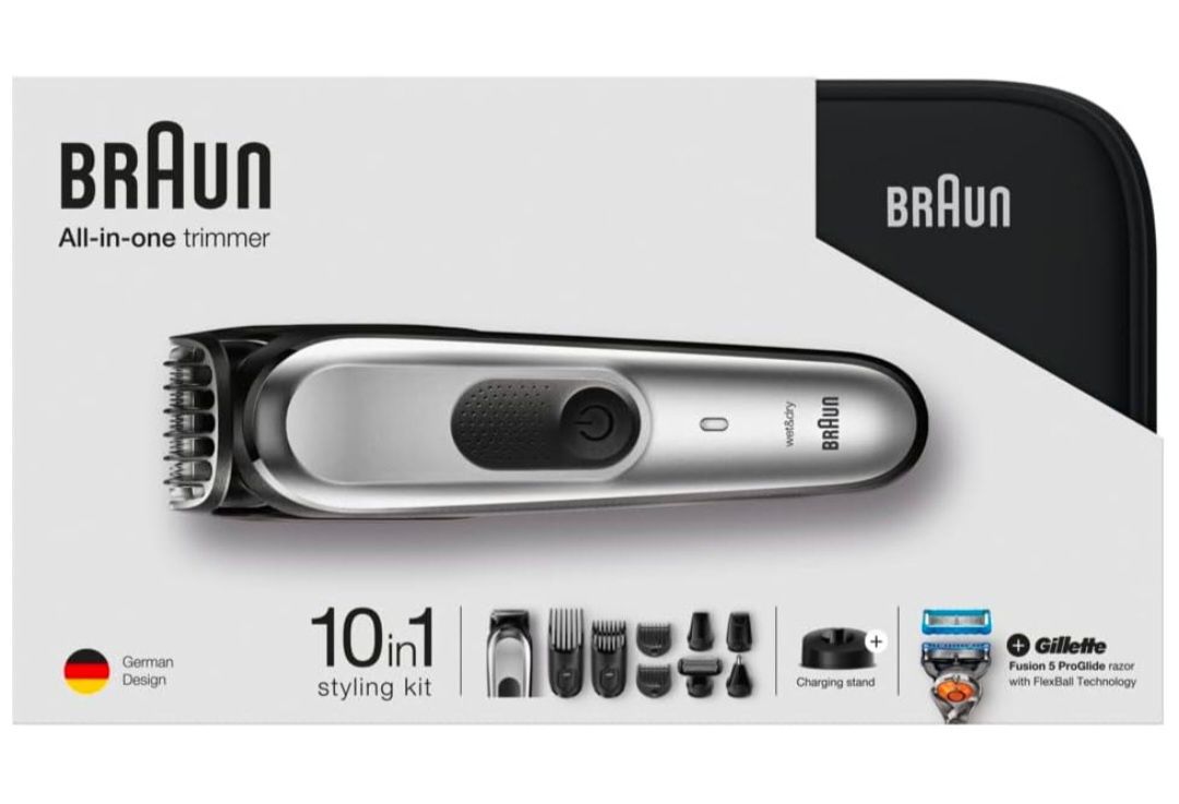 Триммер универсальный Braun MGK7920TS + Бритва Gillette