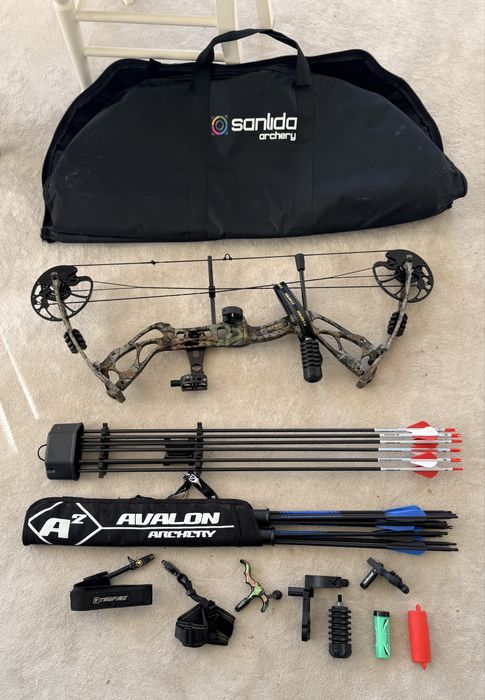 Arc Compound Sanlida Dragon x8 kit+ mutle accesorii