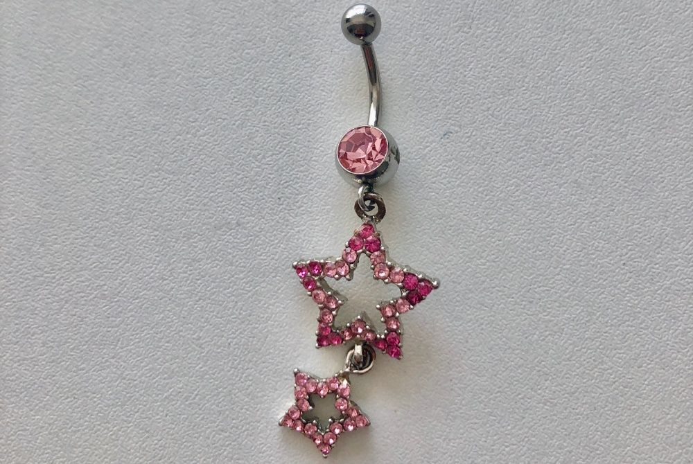 Pierce cercel buric roz pink