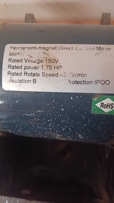 Двигател DC 220 волта и платка за управление. За струг,фреза и др.