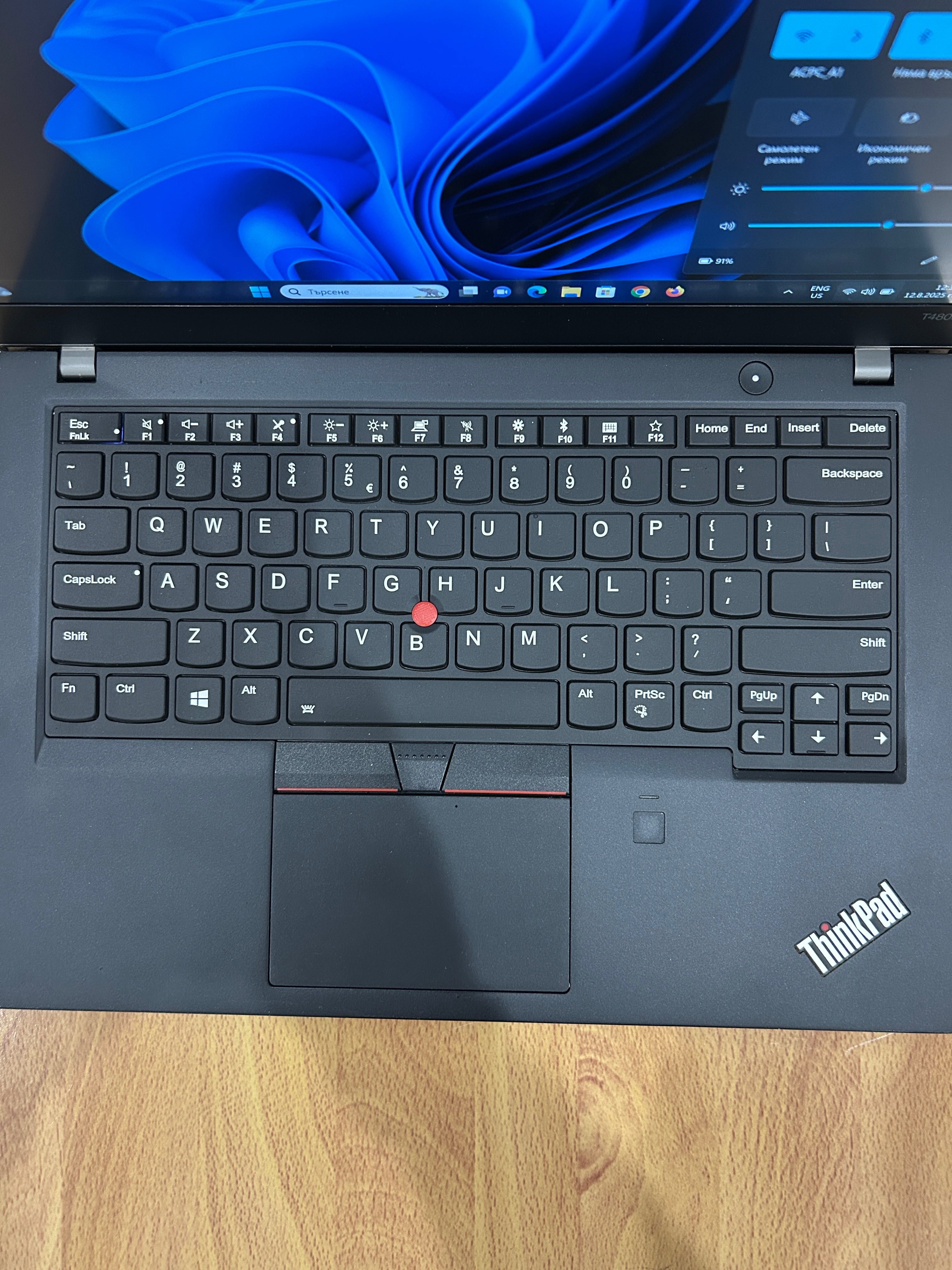 Лаптоп Lenovo ThinkPad Т480s i7-8650U/24GB/512 NVME, 3 мес. гаранция!