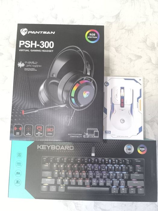 Продам для игр. Наушники, клавиатура,мышь