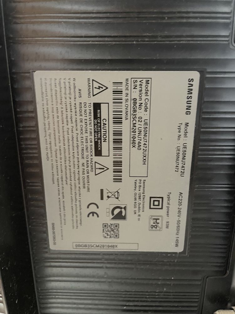 Dezmembrez Televizor Samsung UE50NU7472U