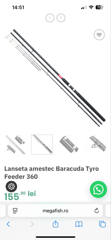Lansete feeder Baracuda