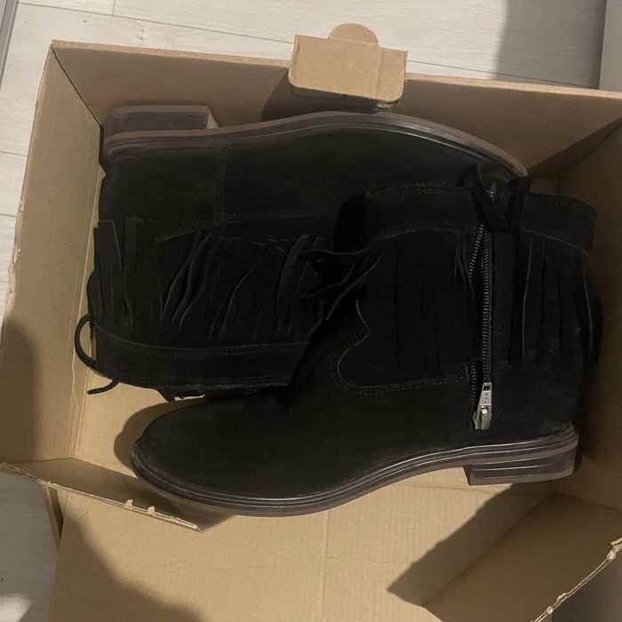 Ghete Mango piele intoarsa