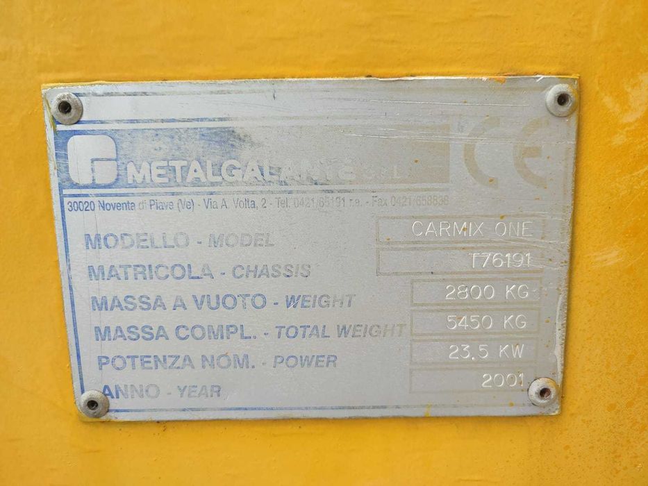 Autobetoniera, malaxor beton mobil Carmix One