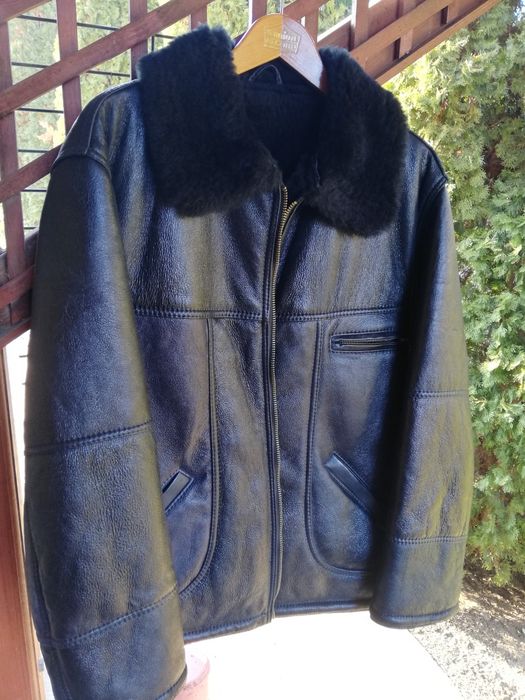 Geaca nouă piele naturala T&L Aviator mărimea 48