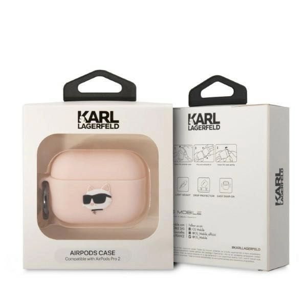 Силиконов калъф с карабинер за Apple AirPods Pro 2 Karl Lagerfeld