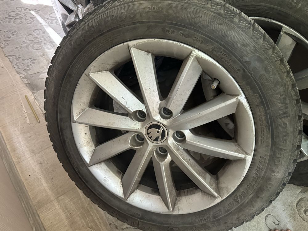 Шины и диски зимние от Skoda superb