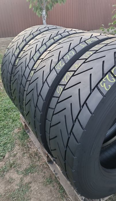 4 Anvelope Dunlop Tractiune 295/60 R22.5 Impecabile DOT1023