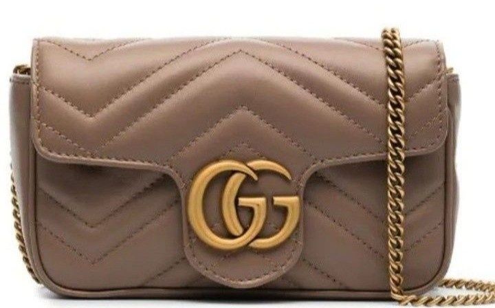Geanta damă super model (Marmont),accesorii metalice aurii mate,sacule