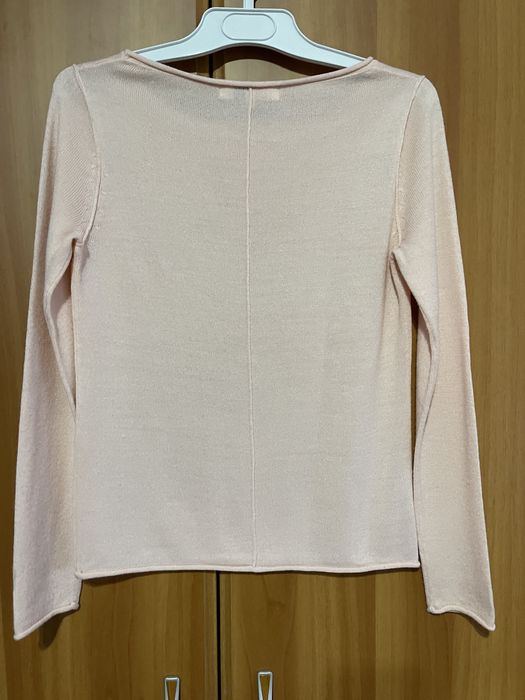 Pulover gri Trendyol, bluza portocalie Shein, pulover roz Koton S