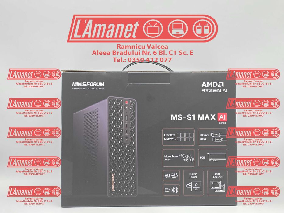 Minisforum MS-S1 MAX Ryzen AI Max+ 395 128GB Ram LPDDR5x 2TB SSD Nou