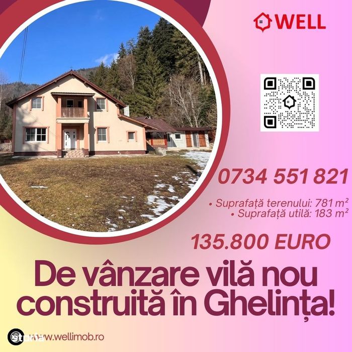 De vânzare vilă nou construită în Ghelința!