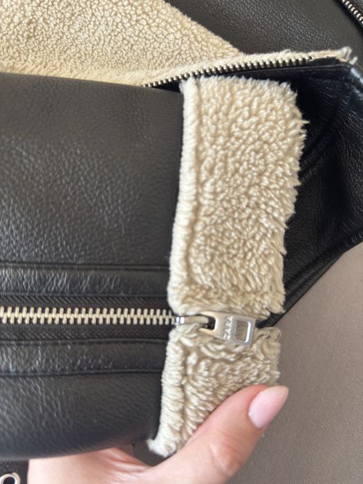 Зимно кожено яке zara