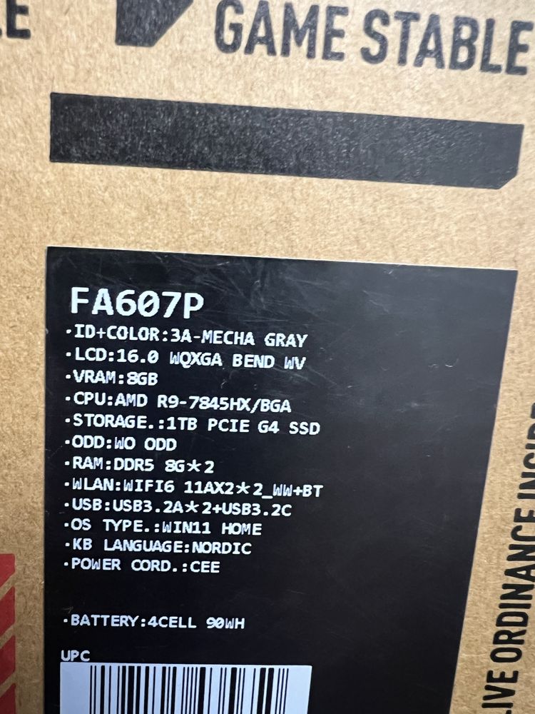 Laptop Gaming Asus TUF Gaming A16