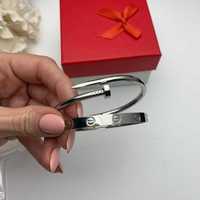 Set Brățară Cartier LOVE și Cui White Gold 750