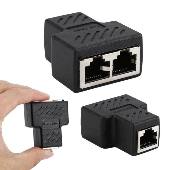 Женски RJ45 удължител, разклонител (сплитер) за LAN кабел