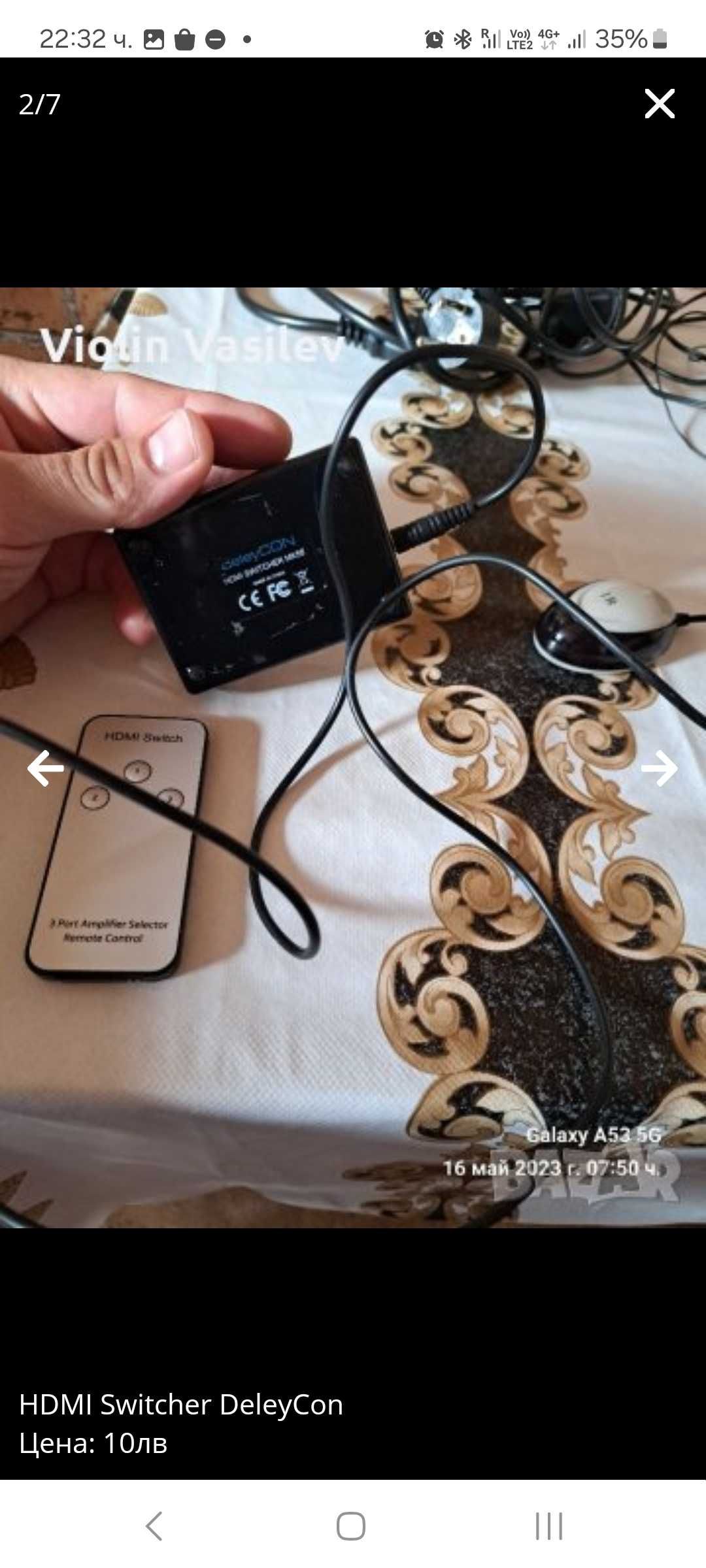 HDMI Switcher DeleyCon. 3 Port Selektor