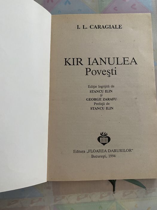 I.L. Caragiale- Kir Ianuela-Povești, 1994
