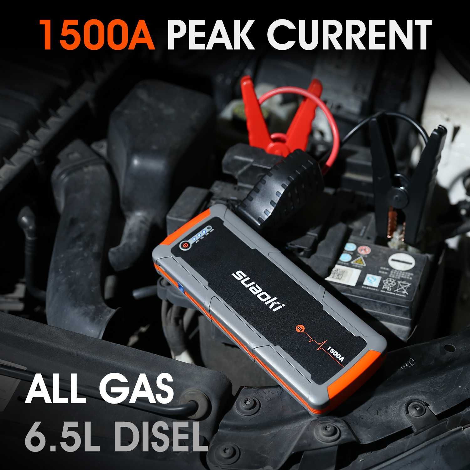 JUMP STARTER SUAOKI E15 1500A Стартер за кола