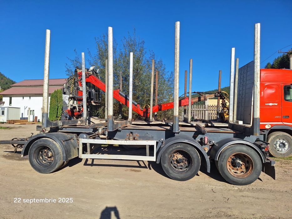 Remorca Jyki V31 2008 transport forestier lemn bustean