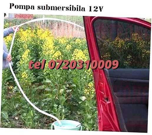 Pompa Submersibila 12v 12litri Per Minut Pentru Golit Butoaie