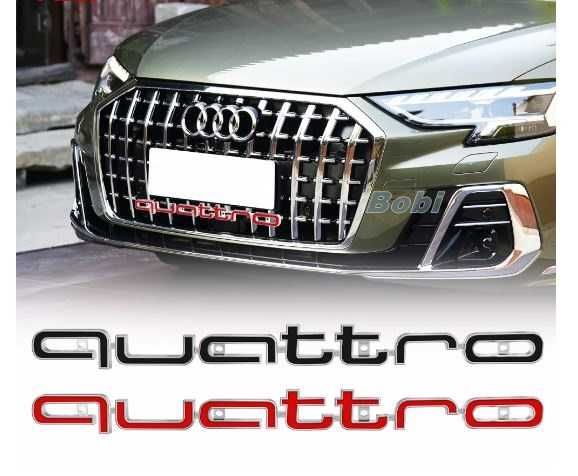 QUATTRO AUDI Емблема Предна Броня Решетка Ауди A3 A4 A5 A6 A7 A8 RS S3