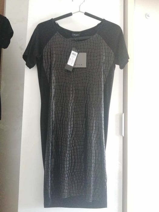 Rochie Vila Clothes de seara cu eticheta masura S neagra scurta
