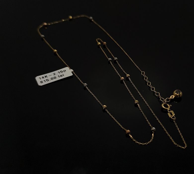 Bijuteria Royal lant din aur 14k 2.15 gr