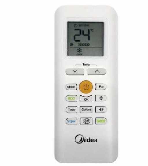 Midea дистанционно за климатик