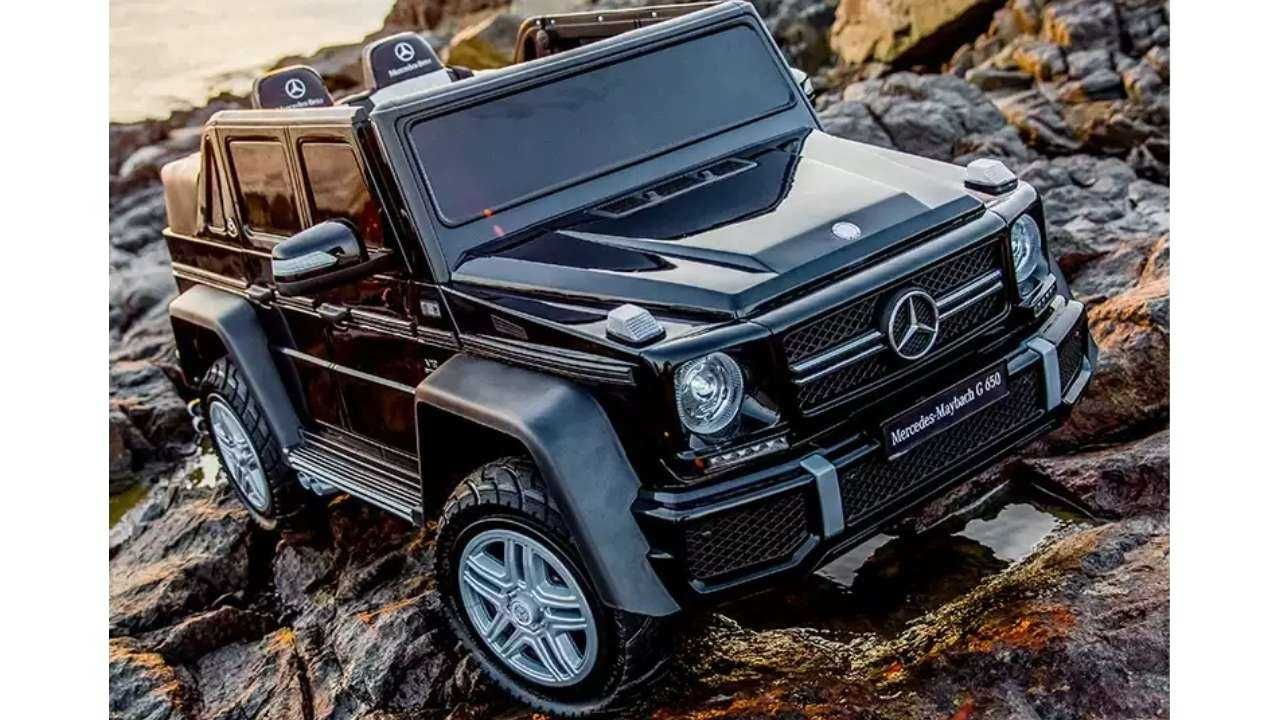 Акумулаторен джип Mercedes G650 Maybach  4x4 12V,MP3, с меки гуми