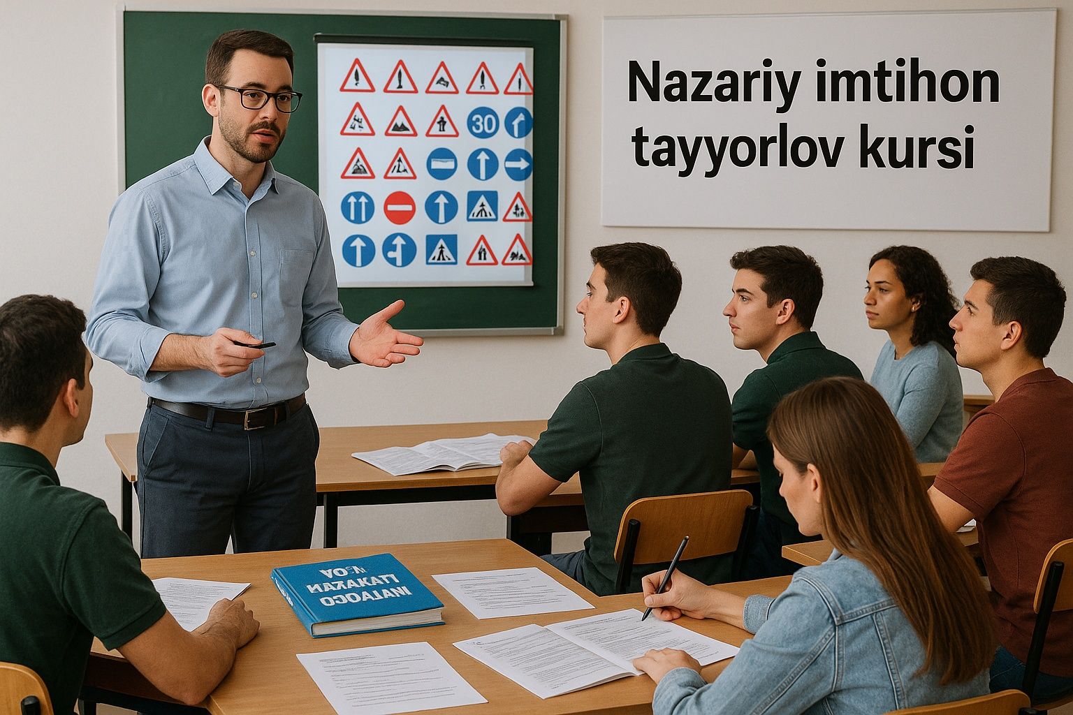 Avtotest Tayyorlov kursi eng arzon narxda